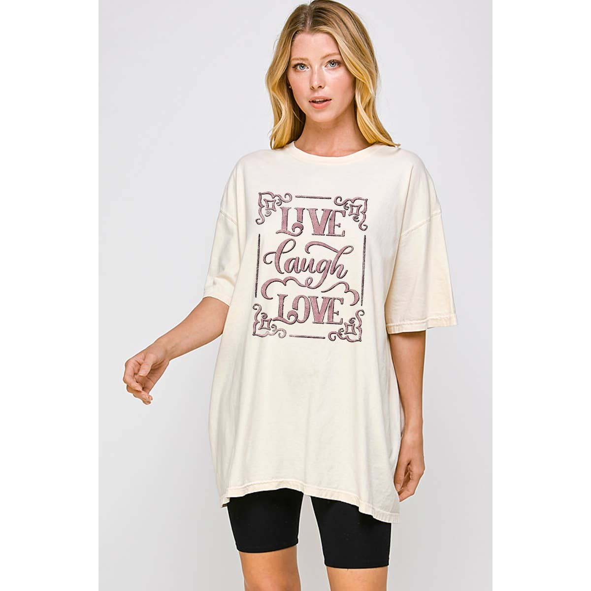 Live Laugh Love Graphic Oversized - Adult & Kids T-Shirts, Sweatshirts & Hoodies apparel design preview 1