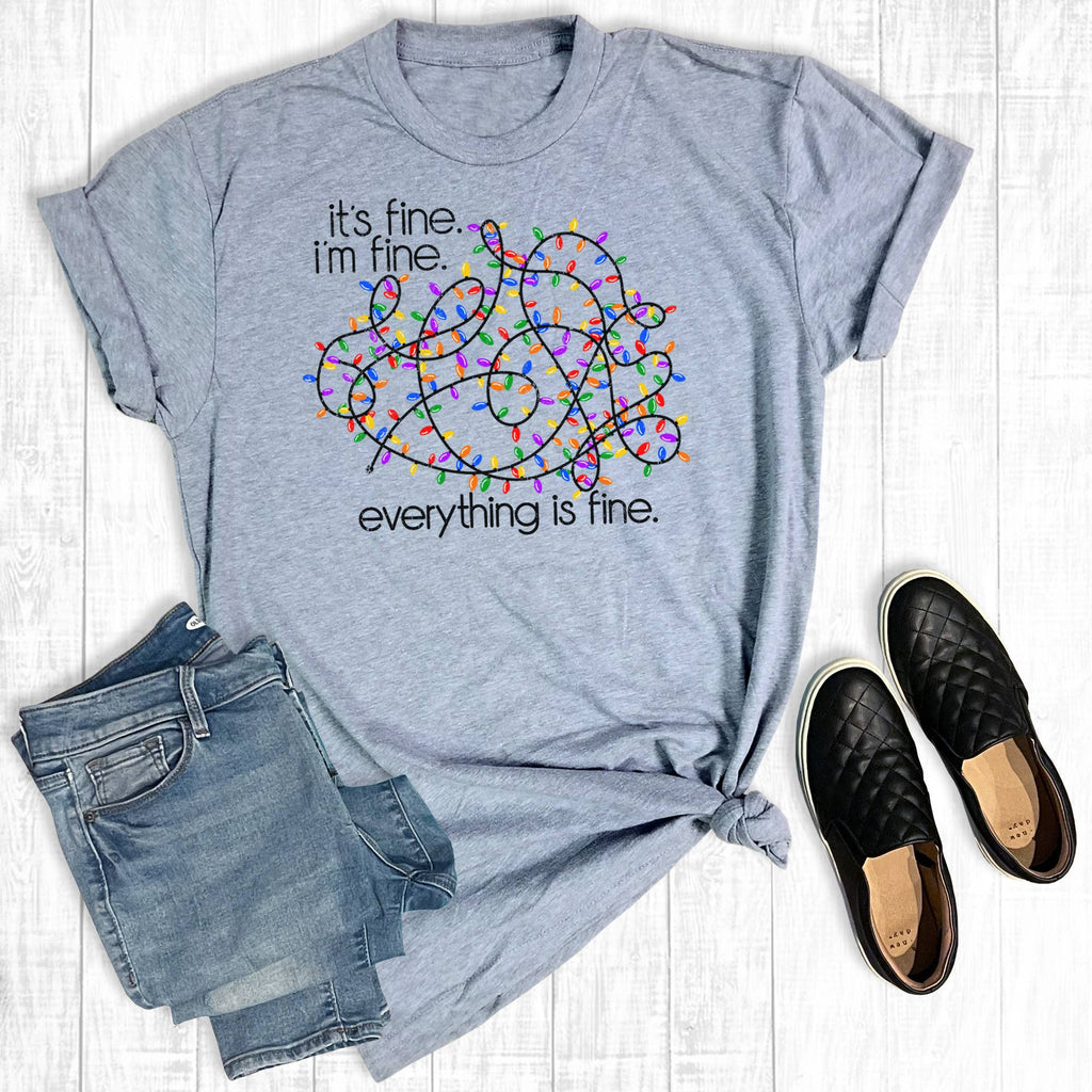 It's Fine Christmas Lights - Adult & Kids T-Shirts, Sweatshirts & Hoodies apparel design preview 1