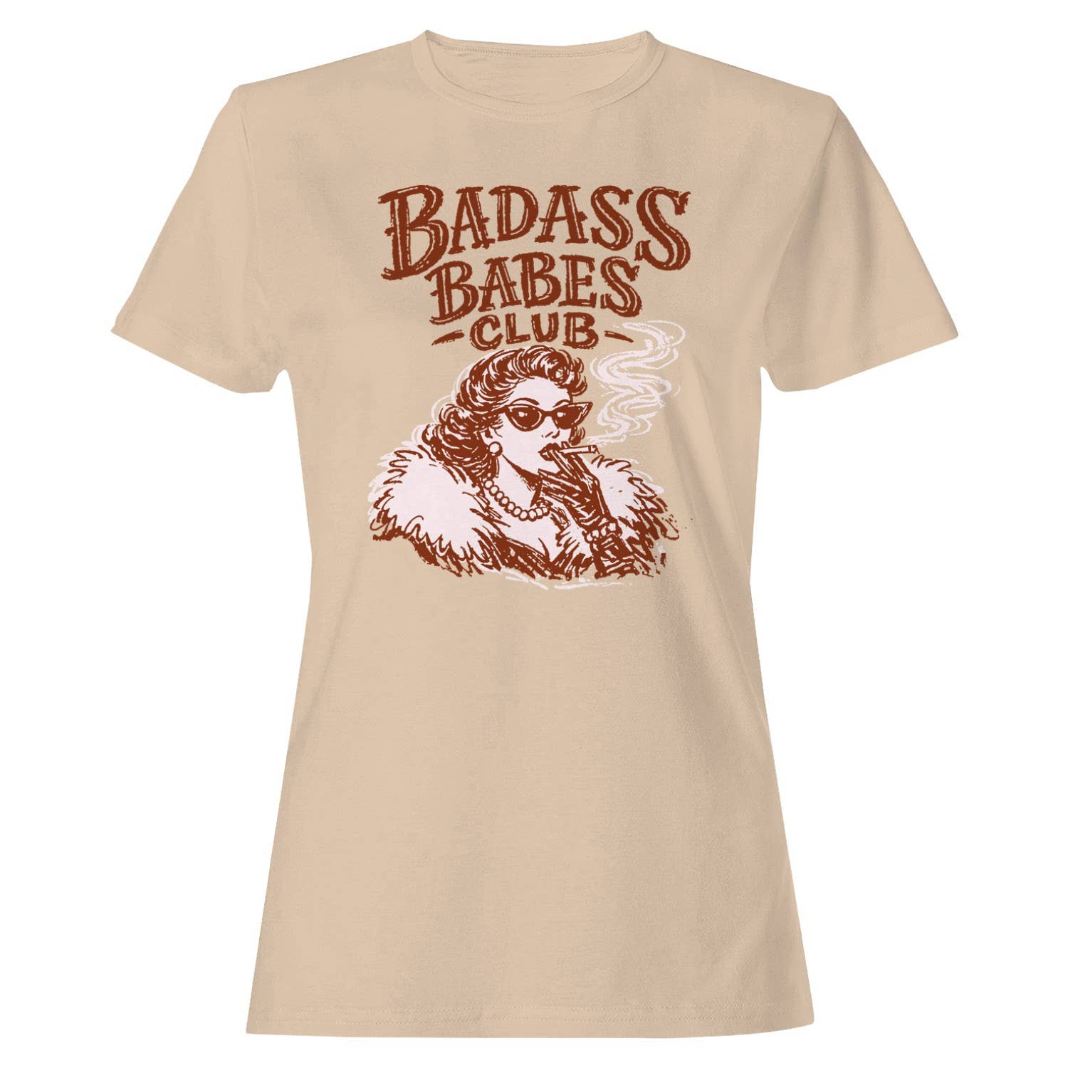 Badass Babes Club Retro Art Women's - Adult & Kids T-Shirts, Sweatshirts & Hoodies apparel design preview 1