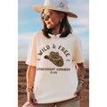 Wild and Free Cowboy Graphic Oversized - Adult & Kids T-Shirts, Sweatshirts & Hoodies apparel design preview 1