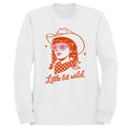 Wild Retro Cowgirl Women's White - Adult & Kids T-Shirts, Sweatshirts & Hoodies apparel design preview 1
