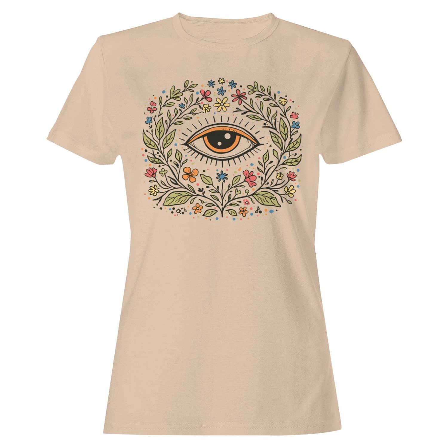 Floral Mystical Eye Women's - Adult & Kids T-Shirts, Sweatshirts & Hoodies apparel design preview 1