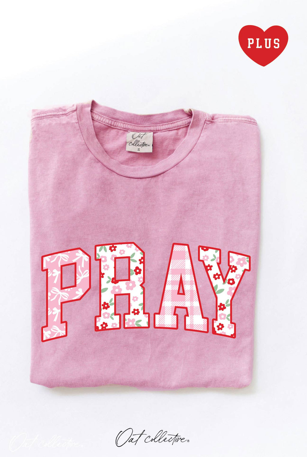 Pray with Pattern Plus Mineral Graphic Top - Adult & Kids T-Shirts, Sweatshirts & Hoodies apparel design preview 1