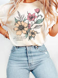 I Will Walk Faith Floral Graphic - Adult & Kids T-Shirts, Sweatshirts & Hoodies apparel design preview 1