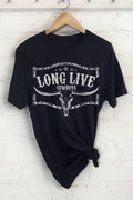 Long Live Cowboy Cow Graphic - Adult & Kids T-Shirts, Sweatshirts & Hoodies apparel design preview 1