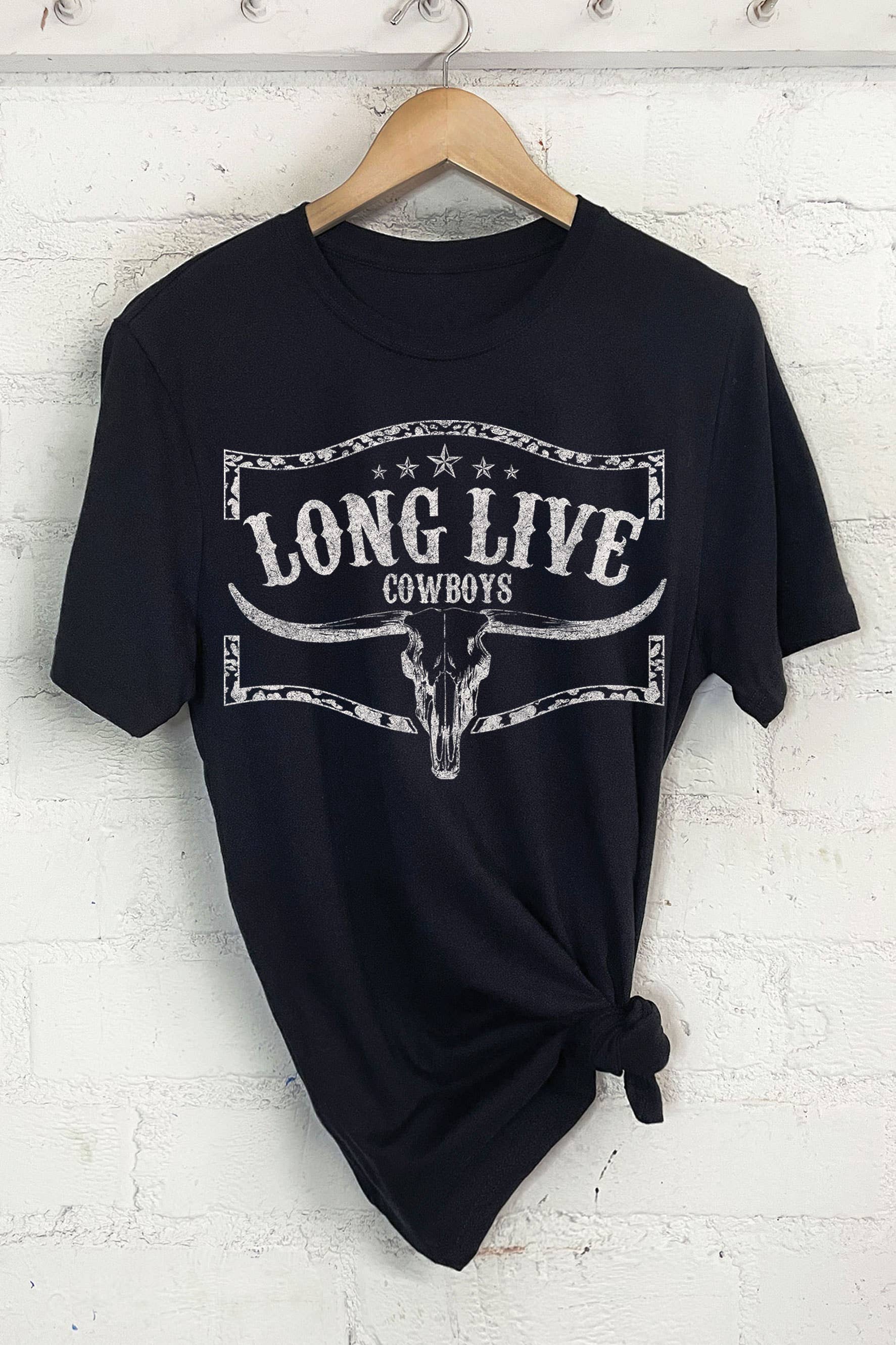 Long Live Cowboy Cow Graphic - Adult & Kids T-Shirts, Sweatshirts & Hoodies apparel design preview 1