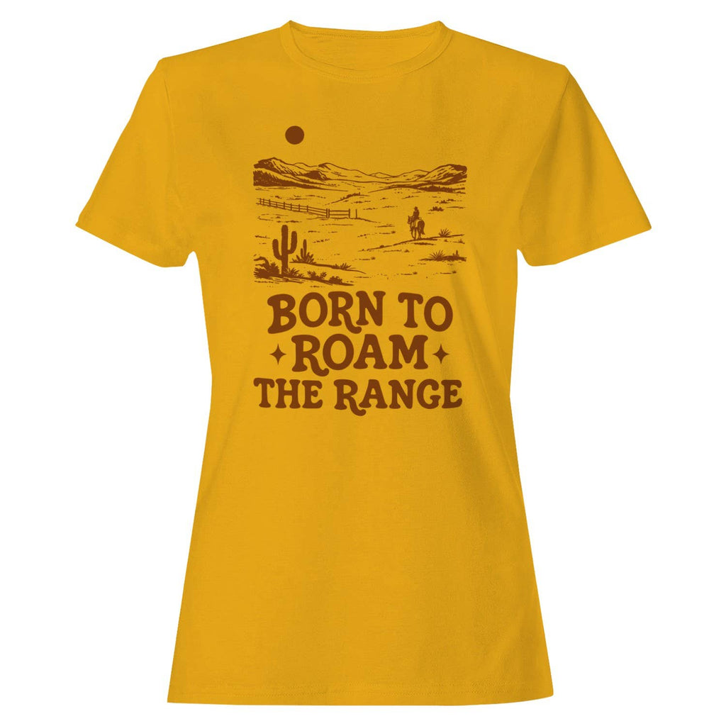 Born Western Women's Gold - Adult & Kids T-Shirts, Sweatshirts & Hoodies apparel design preview 1