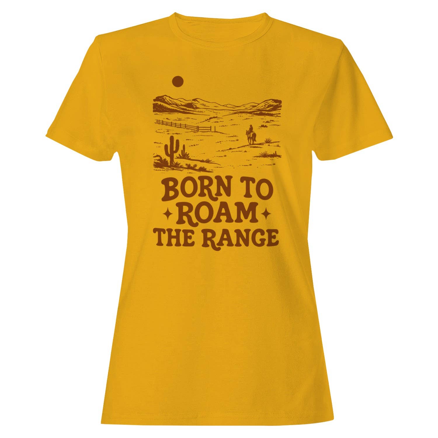 Born Western Women's Gold - Adult & Kids T-Shirts, Sweatshirts & Hoodies apparel design preview 1