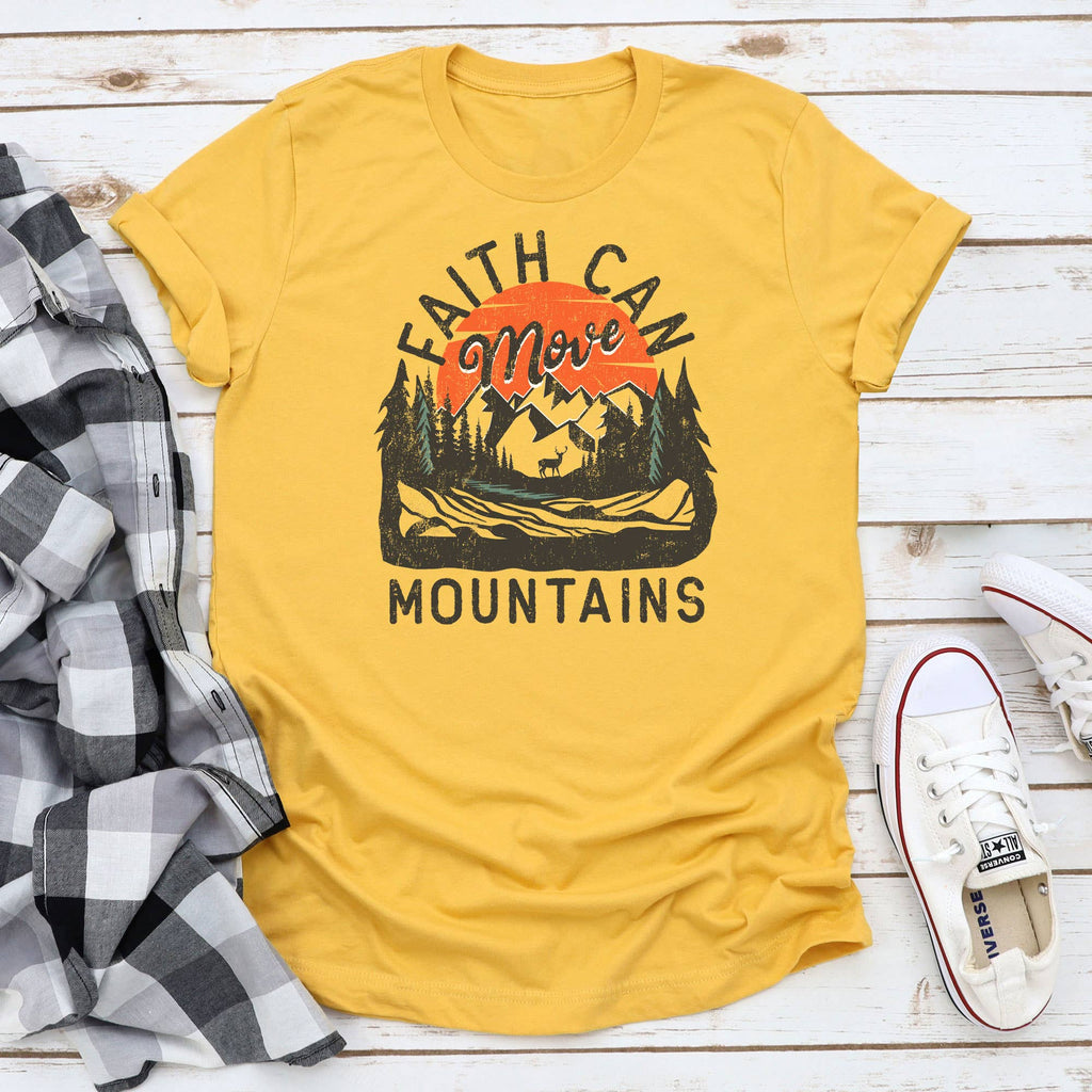 Faith Can Move Mountains - Adult & Kids T-Shirts, Sweatshirts & Hoodies apparel design preview 1