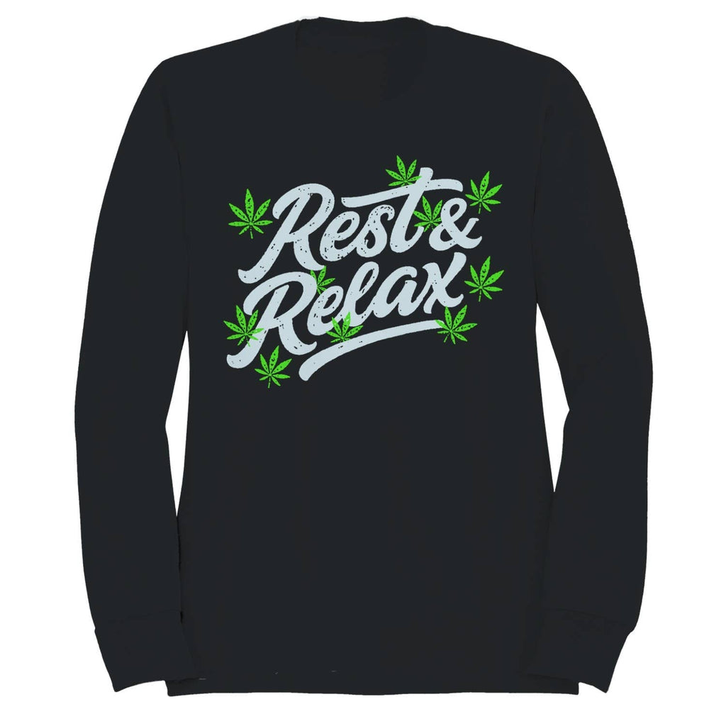 Rest Relax Cannabis Men's - Adult & Kids T-Shirts, Sweatshirts & Hoodies apparel design preview 1