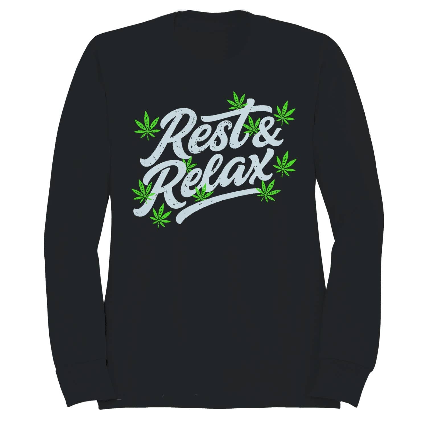 Rest Relax Cannabis Men's - Adult & Kids T-Shirts, Sweatshirts & Hoodies apparel design preview 1