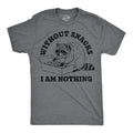 Without Snacks I Am Nothing Men's - Adult & Kids T-Shirts, Sweatshirts & Hoodies apparel design preview 1