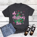 Retro Oh Christmas Tree Snowflakes Graphic - Adult & Kids T-Shirts, Sweatshirts & Hoodies apparel design preview 1