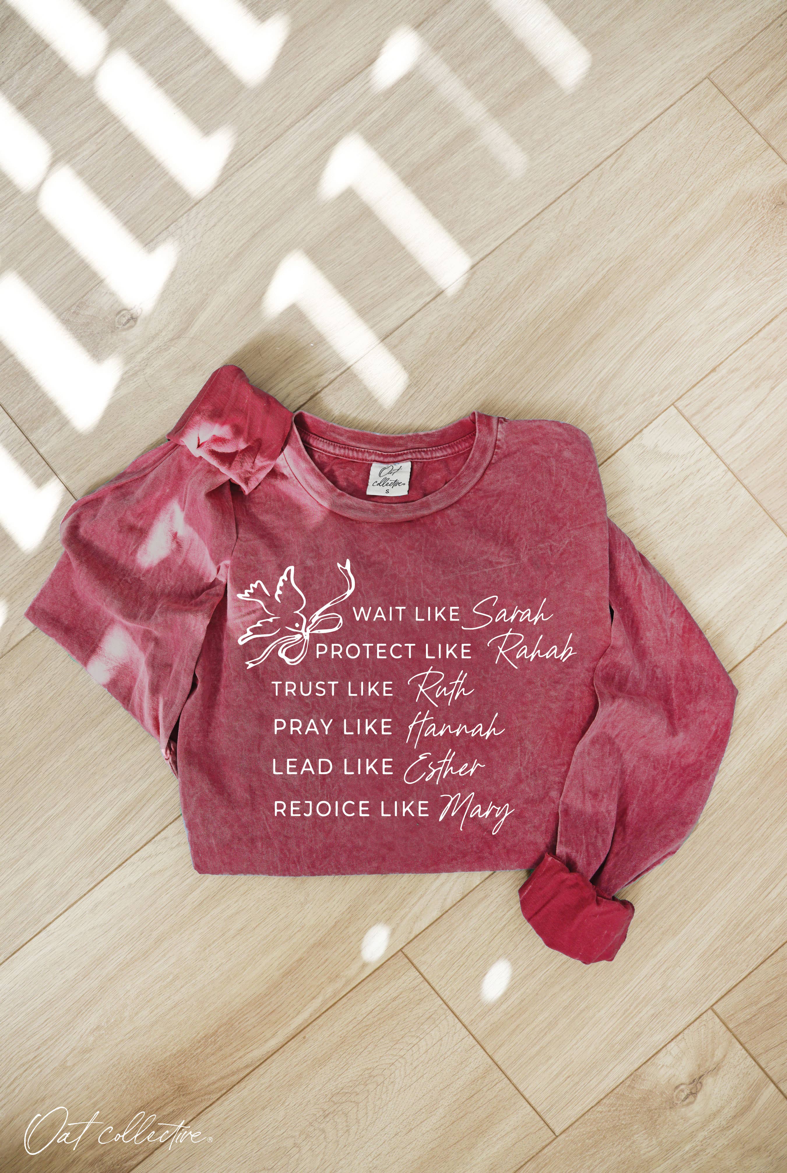 Women of the Bible Mineral Washed Graphic - Adult & Kids T-Shirts, Sweatshirts & Hoodies apparel design preview 1