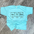 Autism Periodic Table On Tultex Heather Purist Blue - Adult & Kids T-Shirts, Sweatshirts & Hoodies apparel design preview 1