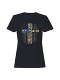 Philippians 4:13 Patriotic Cross Women's - Adult & Kids T-Shirts, Sweatshirts & Hoodies apparel design preview 1