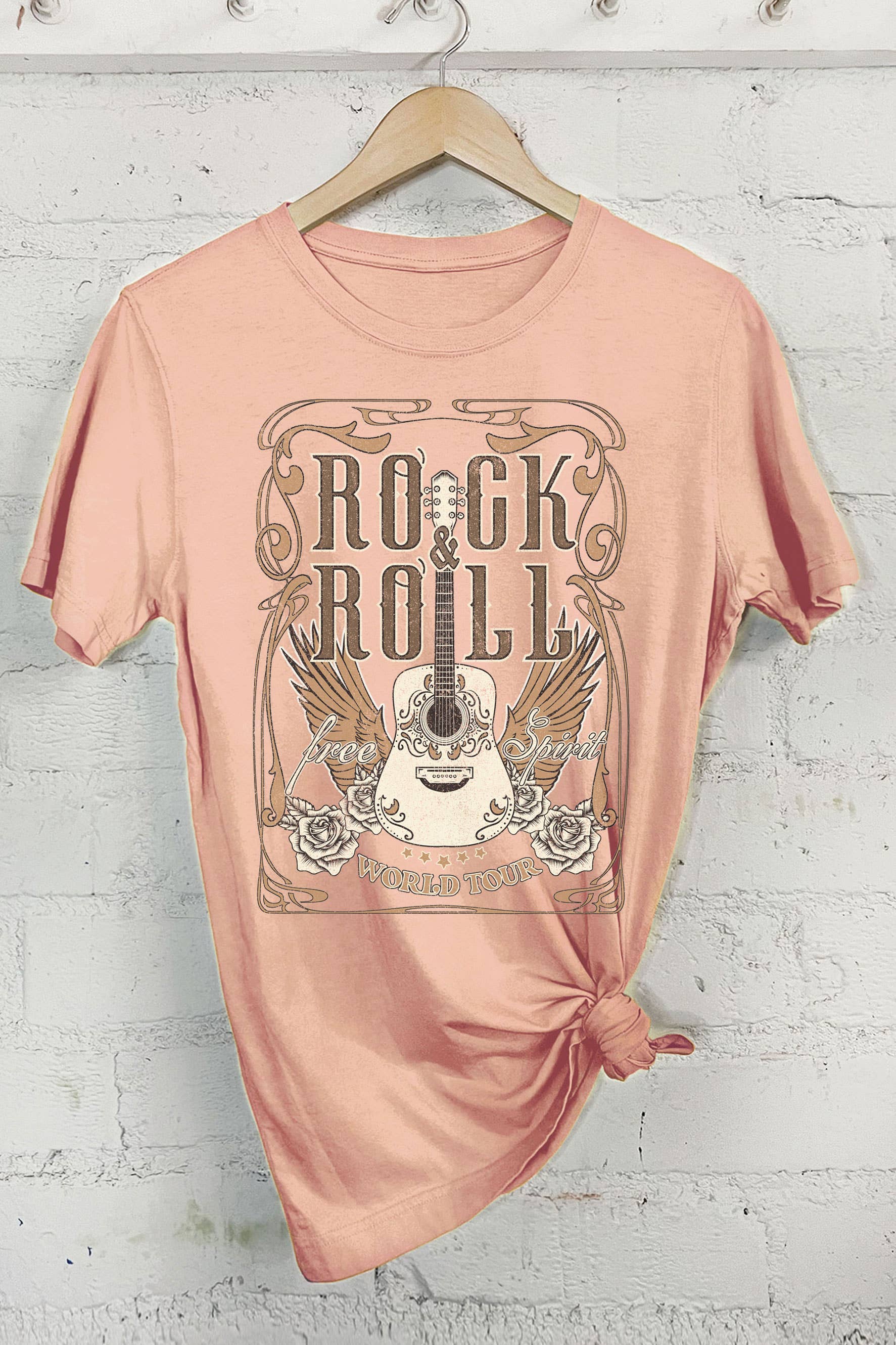 Rock and Roll Rose Graphic - Adult & Kids T-Shirts, Sweatshirts & Hoodies apparel design preview 1