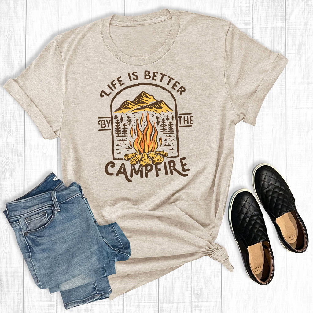 Life Is Better By the Campfire - Adult & Kids T-Shirts, Sweatshirts & Hoodies apparel design preview 1