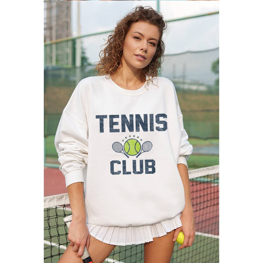 Tennis Club Vintage Graphic - Adult & Kids T-Shirts, Sweatshirts & Hoodies apparel design preview 1