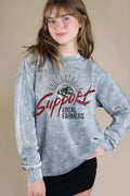 Support Local Farmers Mineral Graphic Brushed - Adult & Kids T-Shirts, Sweatshirts & Hoodies apparel design preview 1