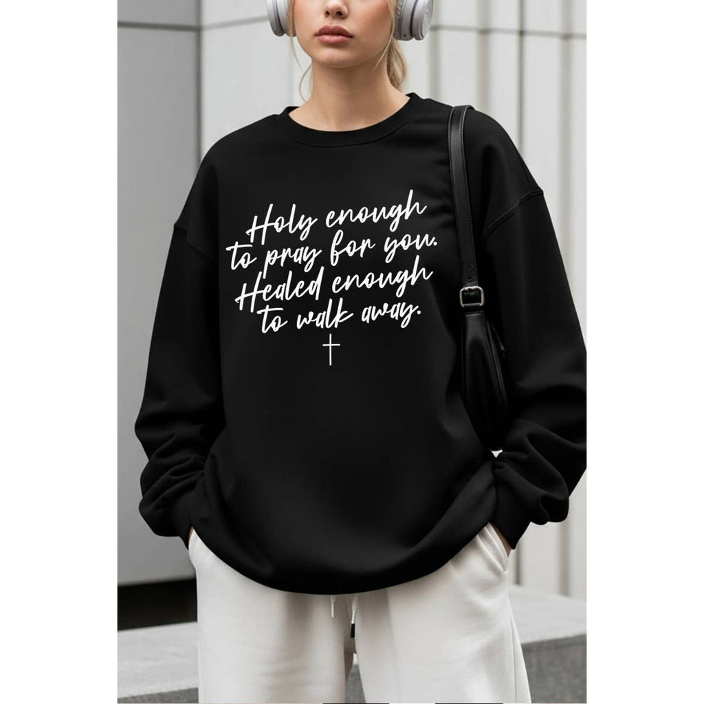 Holy Enough To Pray For You Christian Graphic - Adult & Kids T-Shirts, Sweatshirts & Hoodies apparel design preview 1