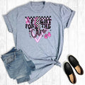 Breast Cancer Fight For the Cure Checkered Graphic - Adult & Kids T-Shirts, Sweatshirts & Hoodies apparel design preview 1