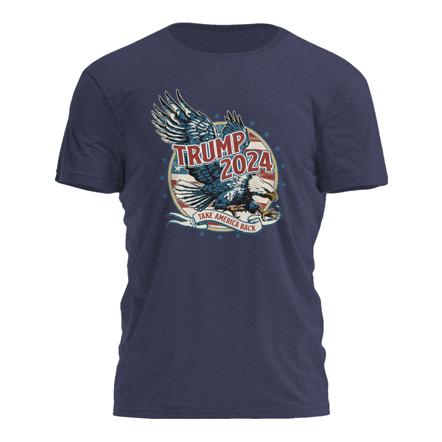 Trump 2024 Take America Back Eagle 3048 - Adult & Kids T-Shirts, Sweatshirts & Hoodies apparel design preview 1