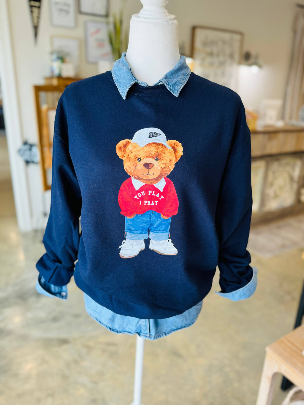 Bear Gameday Sports Mom - Adult & Kids T-Shirts, Sweatshirts & Hoodies apparel design preview 1