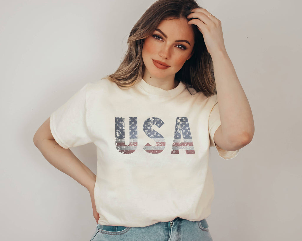 USA American Flag Patriotic - Adult & Kids T-Shirts, Sweatshirts & Hoodies apparel design preview 1