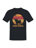 Vintage Open Range Sunset Design Men's - Adult & Kids T-Shirts, Sweatshirts & Hoodies apparel design preview 1
