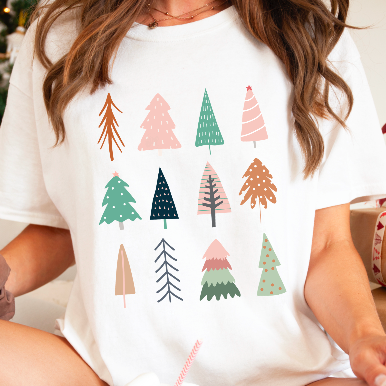Christmas Trees Graphic - Adult & Kids T-Shirts, Sweatshirts & Hoodies apparel design preview 1