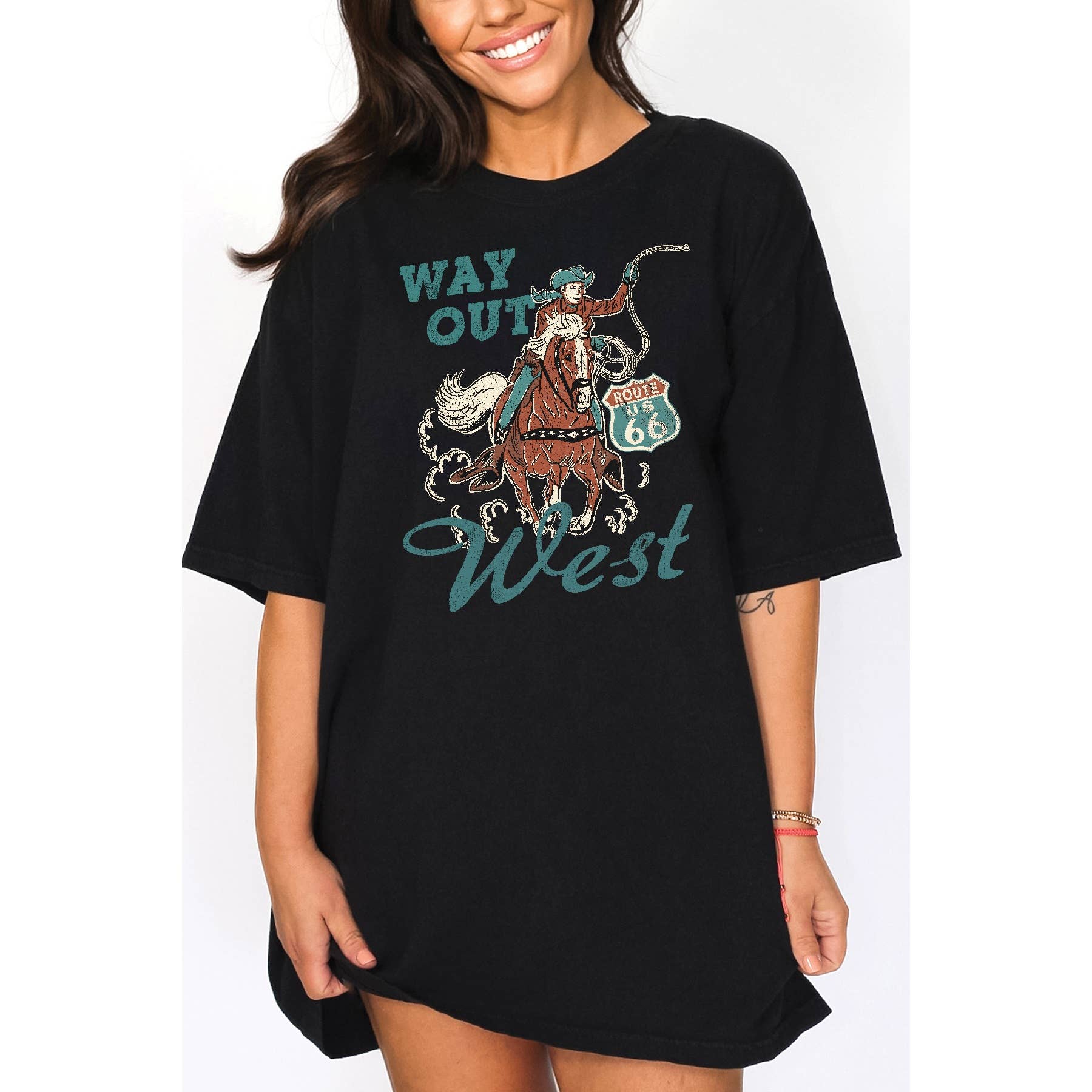 Route 66 Oversized - Adult & Kids T-Shirts, Sweatshirts & Hoodies apparel design preview 1