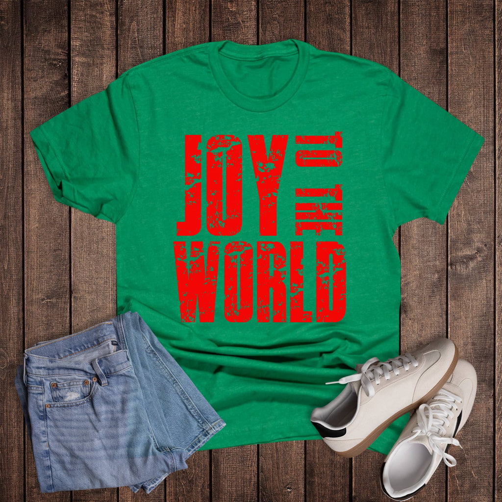 Christmas Block Joy To the World Graphic - Adult & Kids T-Shirts, Sweatshirts & Hoodies apparel design preview 1