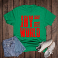 Christmas Block Joy To the World Graphic - Adult & Kids T-Shirts, Sweatshirts & Hoodies apparel design preview 1