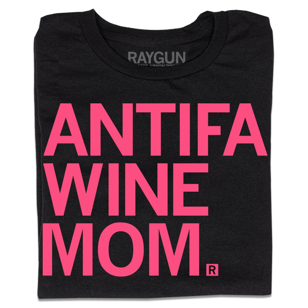 Antifa Wine Mom - Adult & Kids T-Shirts, Sweatshirts & Hoodies apparel design preview 1