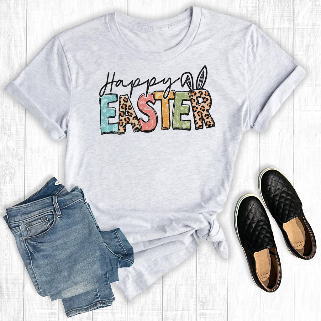 Happy Easter Bunny Ears - Adult & Kids T-Shirts, Sweatshirts & Hoodies apparel design preview 1