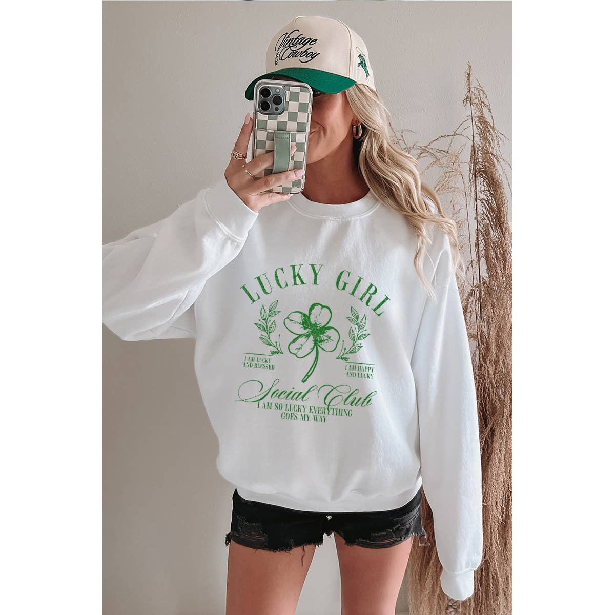 Luckygirl St Patricks Day Graphic - Adult & Kids T-Shirts, Sweatshirts & Hoodies apparel design preview 1