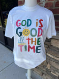 God Is Good On Comfort Colors White - Adult & Kids T-Shirts, Sweatshirts & Hoodies apparel design preview 1