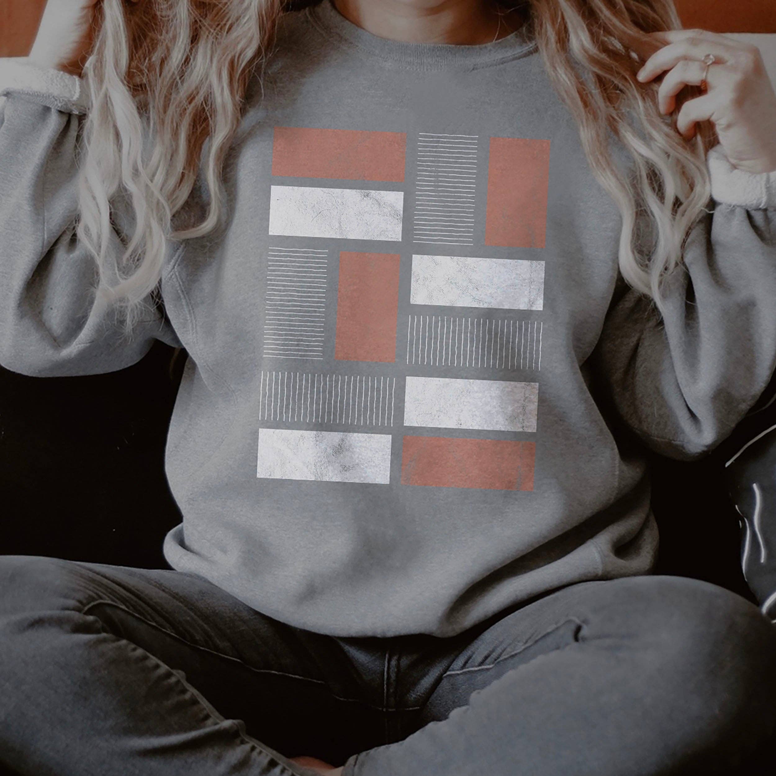 Abstract Geometric Rectangle Print - Adult & Kids T-Shirts, Sweatshirts & Hoodies apparel design preview 1
