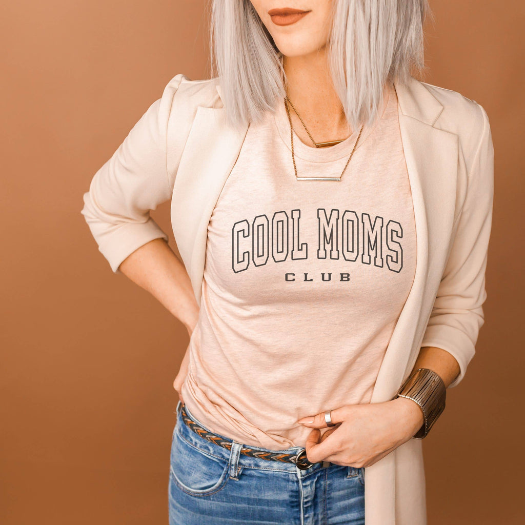Cool Moms Club L Mom - Adult & Kids T-Shirts, Sweatshirts & Hoodies apparel design preview 1