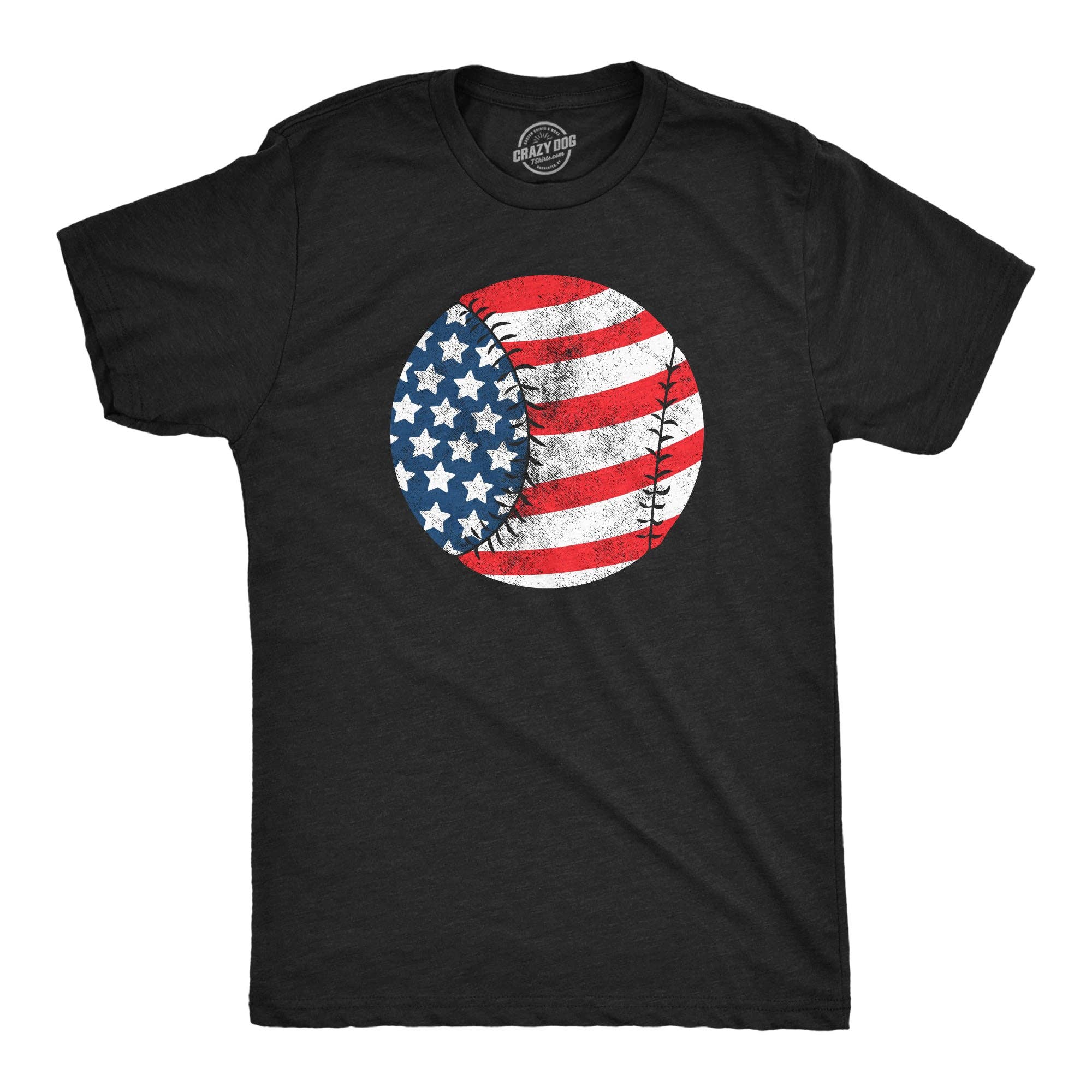 American Flag Baseball Men's - Adult & Kids T-Shirts, Sweatshirts & Hoodies apparel design preview 1