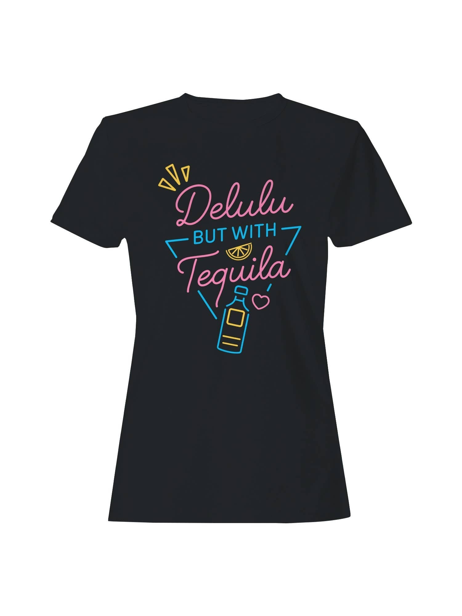 Delulu But with Tequila Humor Women's - Adult & Kids T-Shirts, Sweatshirts & Hoodies apparel design preview 1