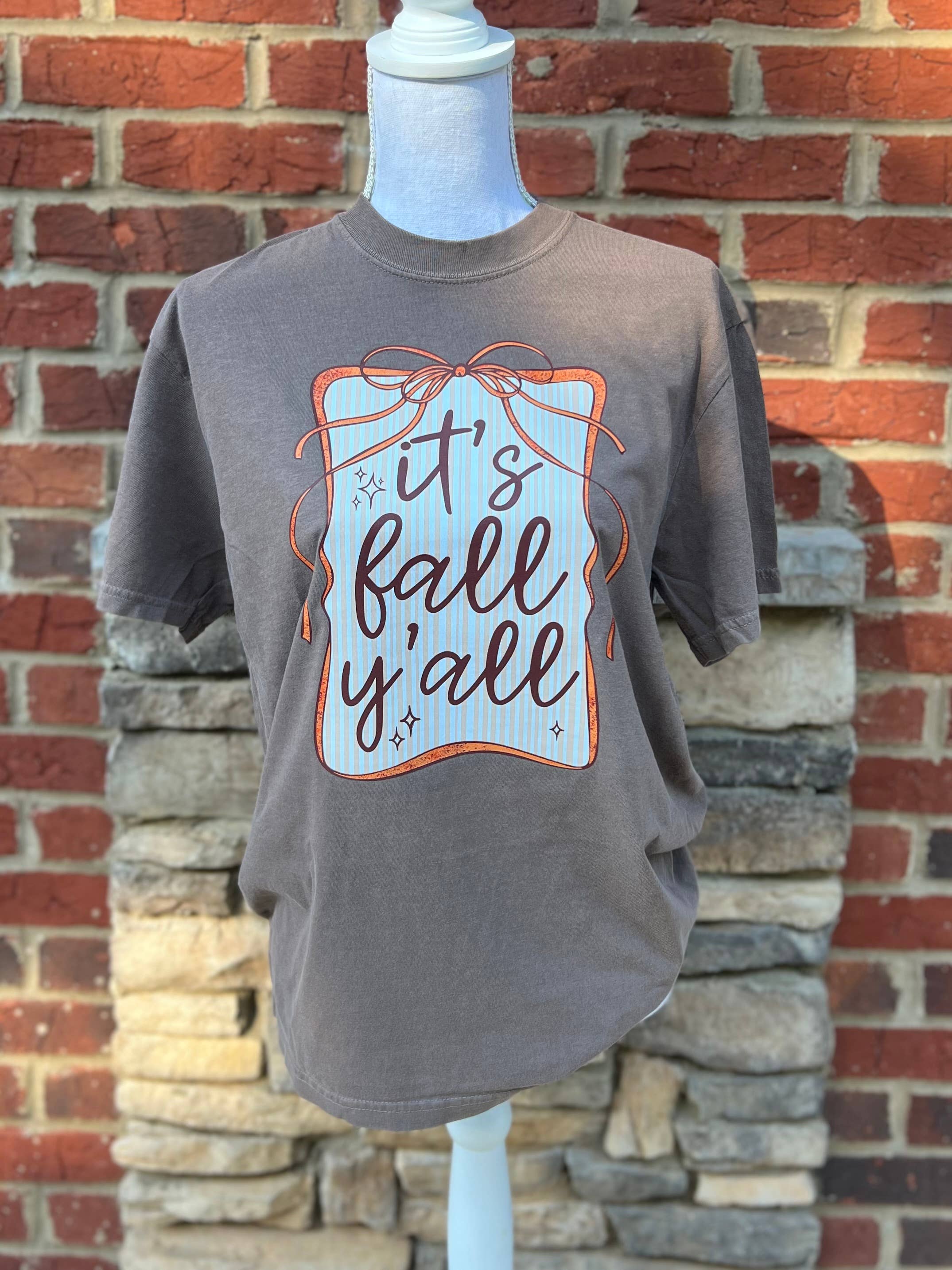 It'S Fall Y'All On Cc Espresso - Adult & Kids T-Shirts, Sweatshirts & Hoodies apparel design preview 1