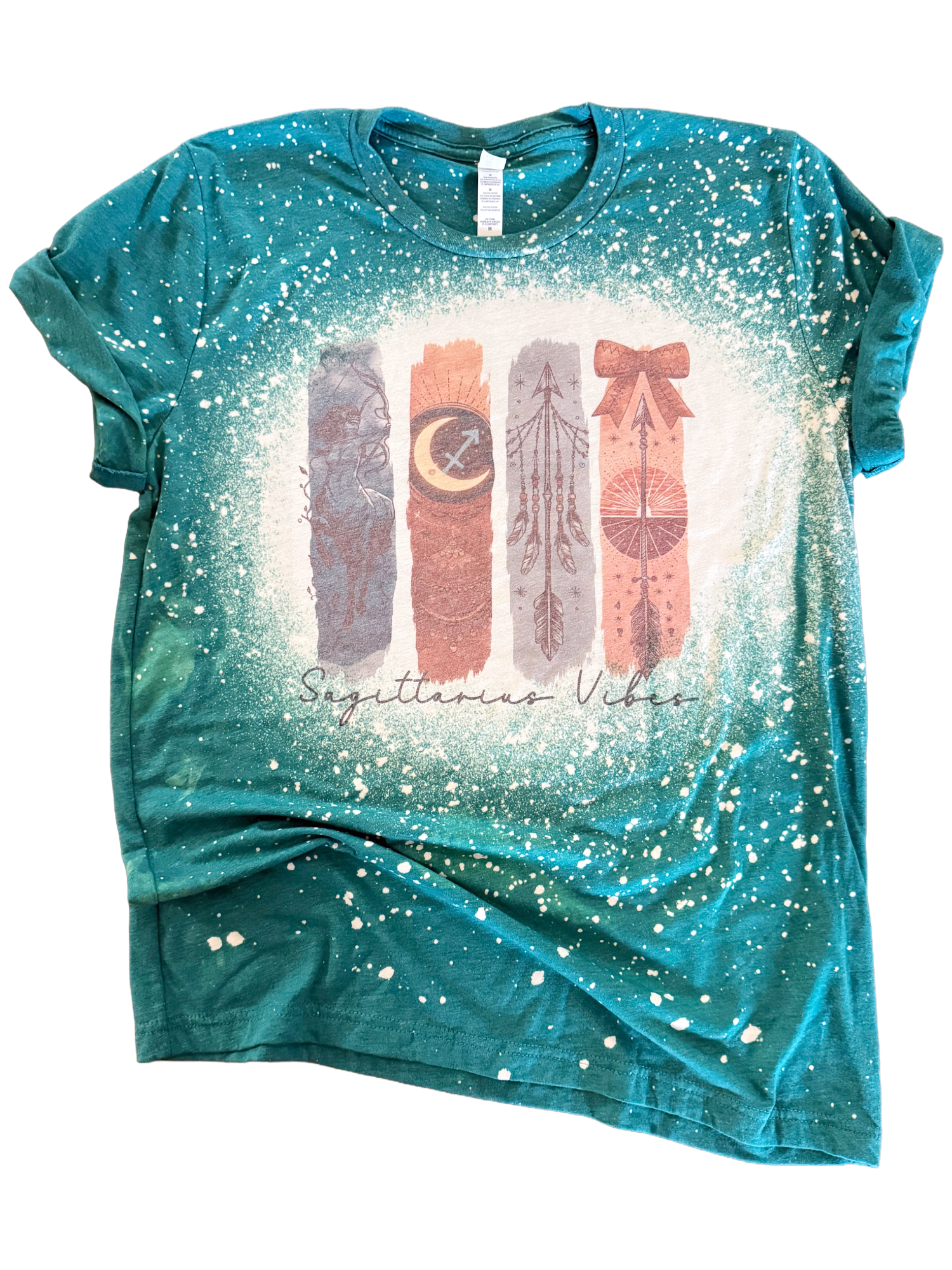 Sagittarius Vibes Zodiac Bleached - Adult & Kids T-Shirts, Sweatshirts & Hoodies apparel design preview 1