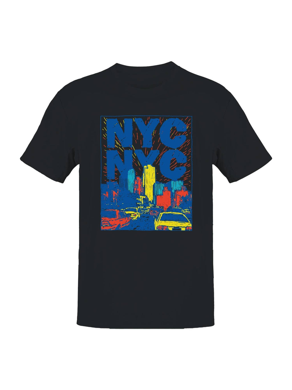 Nyc Vibrant Cityscape Art Men's - Adult & Kids T-Shirts, Sweatshirts & Hoodies apparel design preview 1