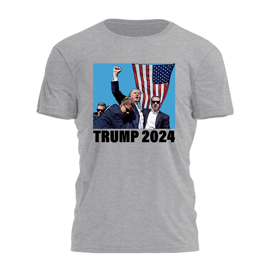 Trump Fist Bump 2024 2734 - Adult & Kids T-Shirts, Sweatshirts & Hoodies apparel design preview 1
