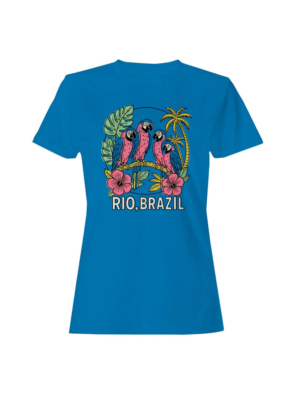 Tropical Parrots of Rio, Brazil Women's - Adult & Kids T-Shirts, Sweatshirts & Hoodies apparel design preview 1