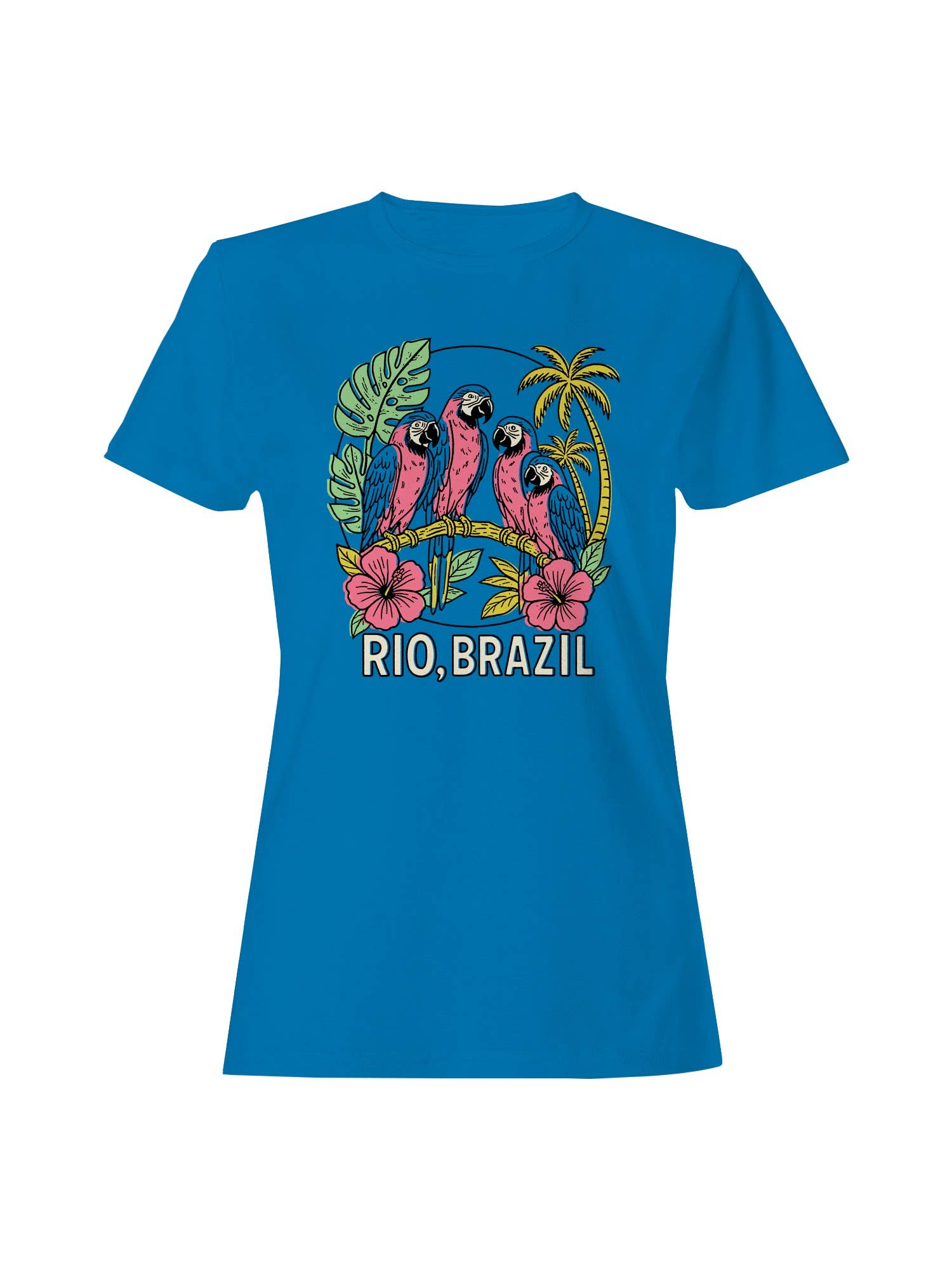 Tropical Parrots of Rio, Brazil Women's - Adult & Kids T-Shirts, Sweatshirts & Hoodies apparel design preview 1