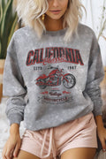 California Classic Motorcycle Mineral Brushed - Adult & Kids T-Shirts, Sweatshirts & Hoodies apparel design preview 1