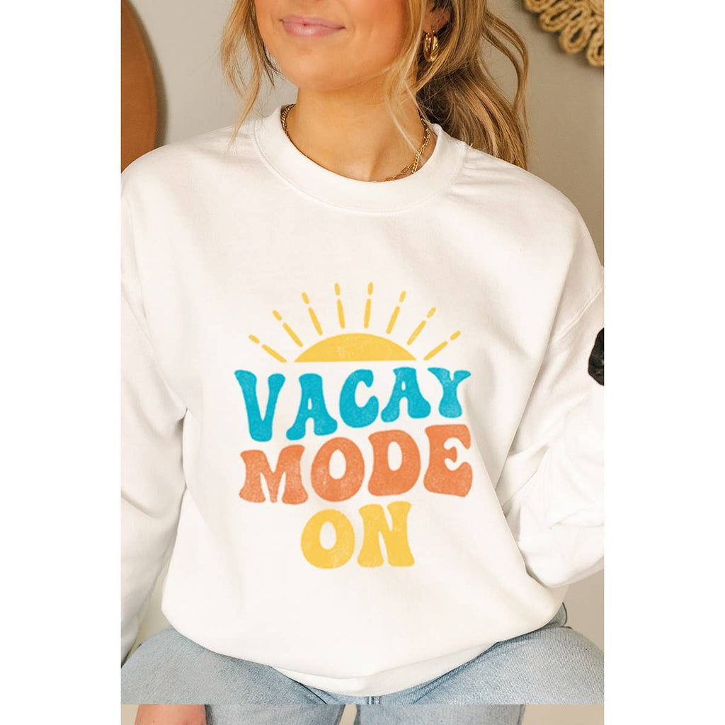 Vacay Mode On Vintage Graphic - Adult & Kids T-Shirts, Sweatshirts & Hoodies apparel design preview 1